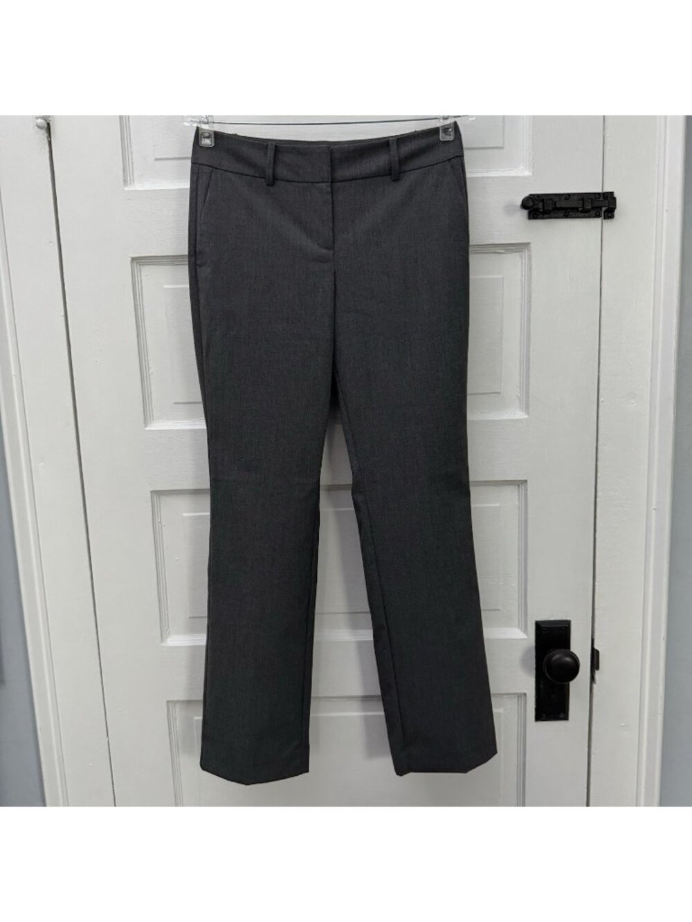 Ann Taylor Factory Women’s 0P Petite Gray Straight Leg Dress Pants Stretch